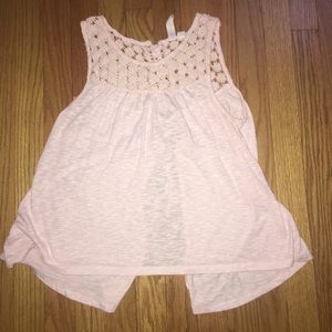 Open-back tank top